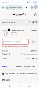 AWESOME5 coupon verification screenshot