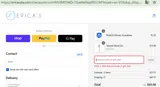 Erica's ATA coupon verification screenshot