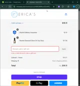 Erica's ATA coupon verification screenshot
