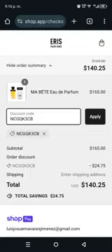 NCGQK3CB coupon verification screenshot