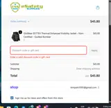 PINK15 coupon verification screenshot