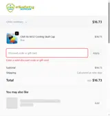 PRESIDENTS15 coupon verification screenshot