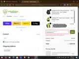 EARTHDAYH15 coupon verification screenshot
