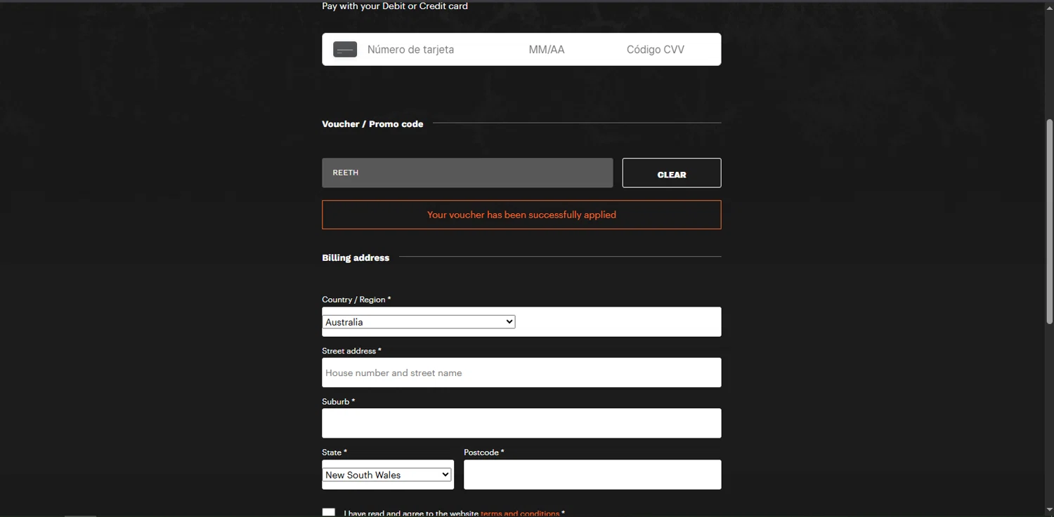 Escape Hunt discount code screenshot showing code REETH applied at Escape Hunt checkout page. Uploaded by SimplyCodes community member Nor_man on Apr 16, 2025