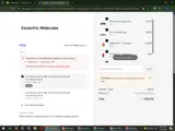 Escentric Molecules US coupon verification screenshot