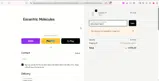 Escentric Molecules US coupon verification screenshot