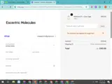 Escentric Molecules US coupon verification screenshot