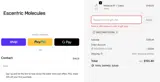 Escentric Molecules US coupon verification screenshot