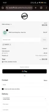 ESD Official coupon verification screenshot