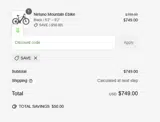 SAVE coupon verification screenshot