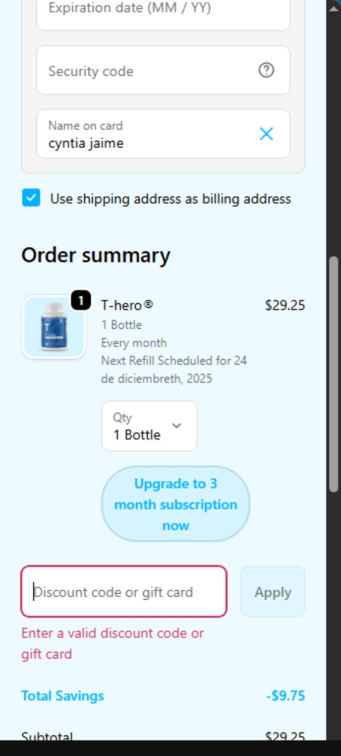 Essential Elements discount code screenshot showing code 15OFF applied at Essential Elements checkout page. Uploaded by SimplyCodes community member Cintirivero on Nov 24, 2025