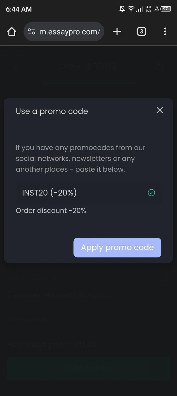 essaypro promo code