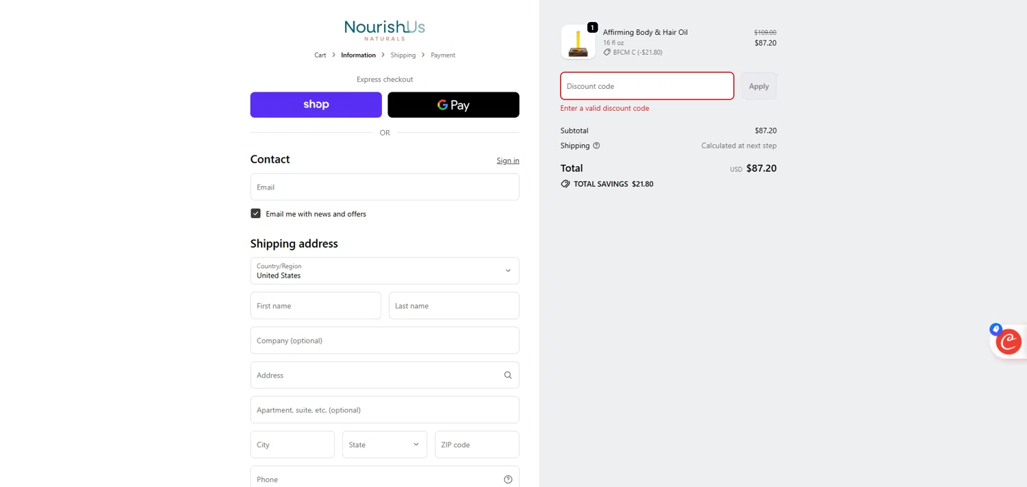 Essential Labs discount code screenshot showing code BFCM applied at Essential Labs checkout page. Uploaded by SimplyCodes community member ivantorres on Nov 29, 2025