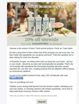 Essential Oxygen coupon verification screenshot