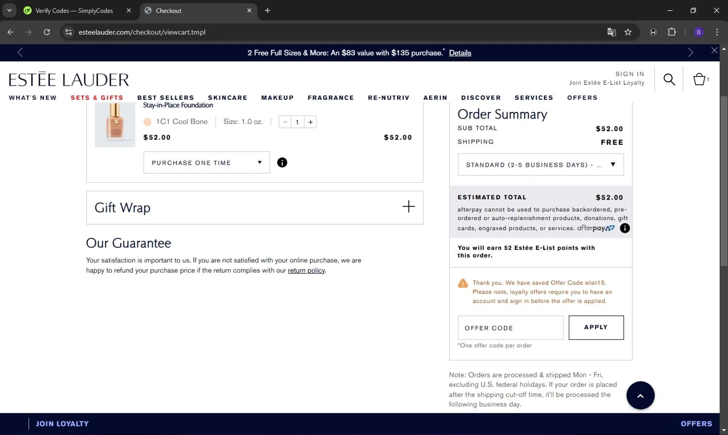 how to use Estée Lauder coupons