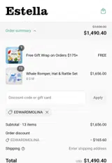 edwardmolina coupon verification screenshot