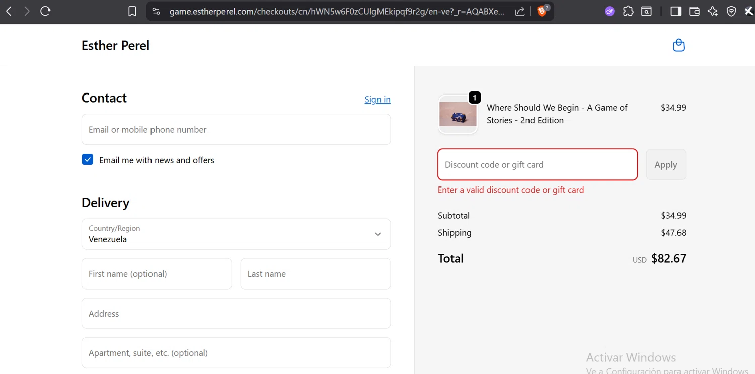 Esther Perel coupon code screenshot showing code HOLIDAY2025 applied at Esther Perel checkout page. Uploaded by SimplyCodes community member GloriousTitan3094 on Dec 1, 2025