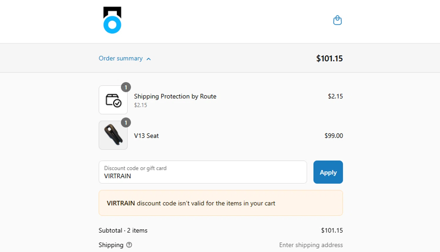 Electric Unicycle Collective promo code screenshot showing code VIRTRAIN applied at Electric Unicycle Collective checkout page. Uploaded by SimplyCodes community member ashe1986 on Aug 20, 2025