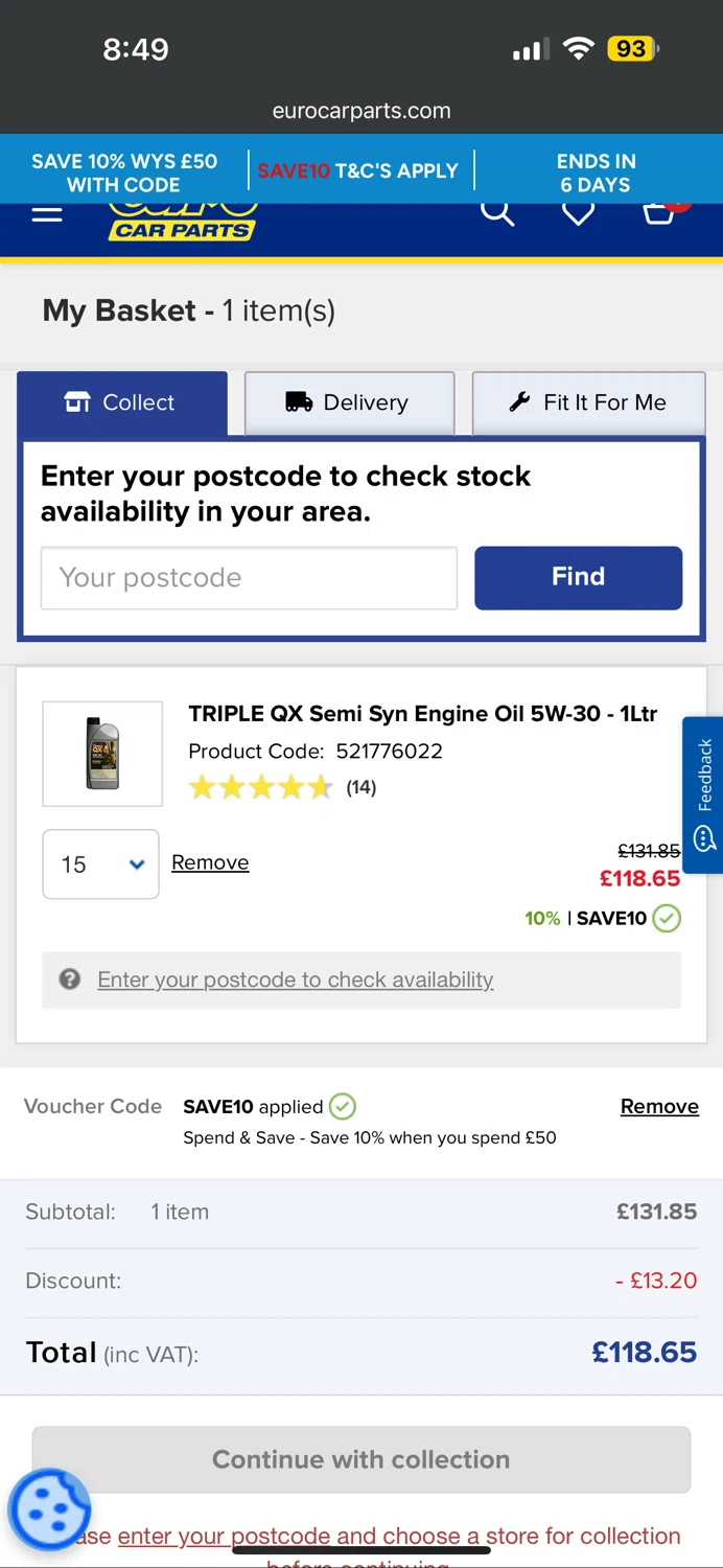 Euro Car Parts Discount Codes 10 Off September 2024