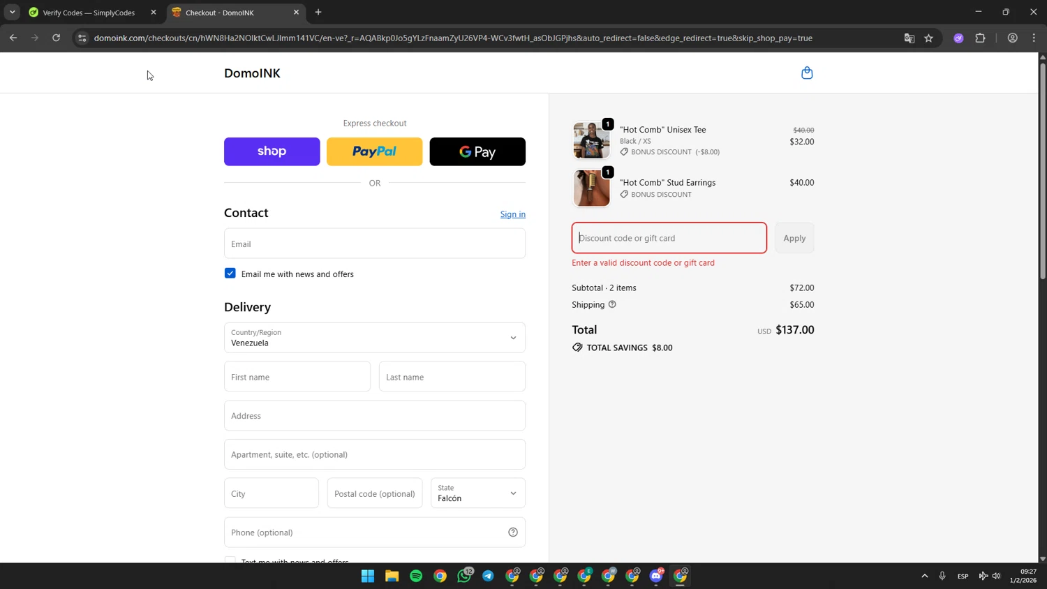 EuroDNS promo code screenshot showing code TR15 applied at EuroDNS checkout page. Uploaded by SimplyCodes community member batmann_28 on Feb 1, 2026