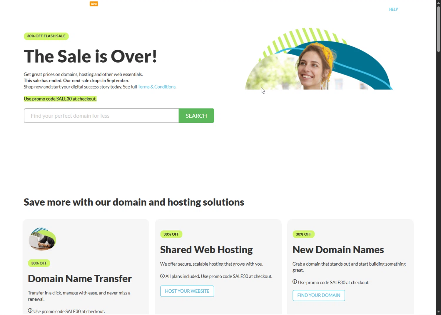 EuroDNS promo code screenshot showing code SALE30 applied at EuroDNS checkout page. Uploaded by SimplyCodes community member Heibk201 on Jul 9, 2025