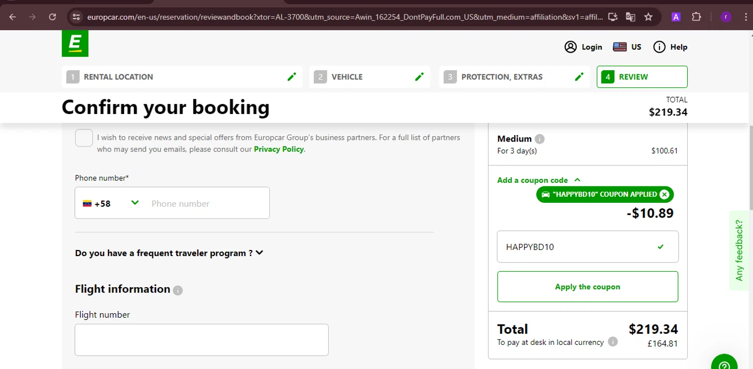 Europcar Coupon Codes 3 Off October 2024