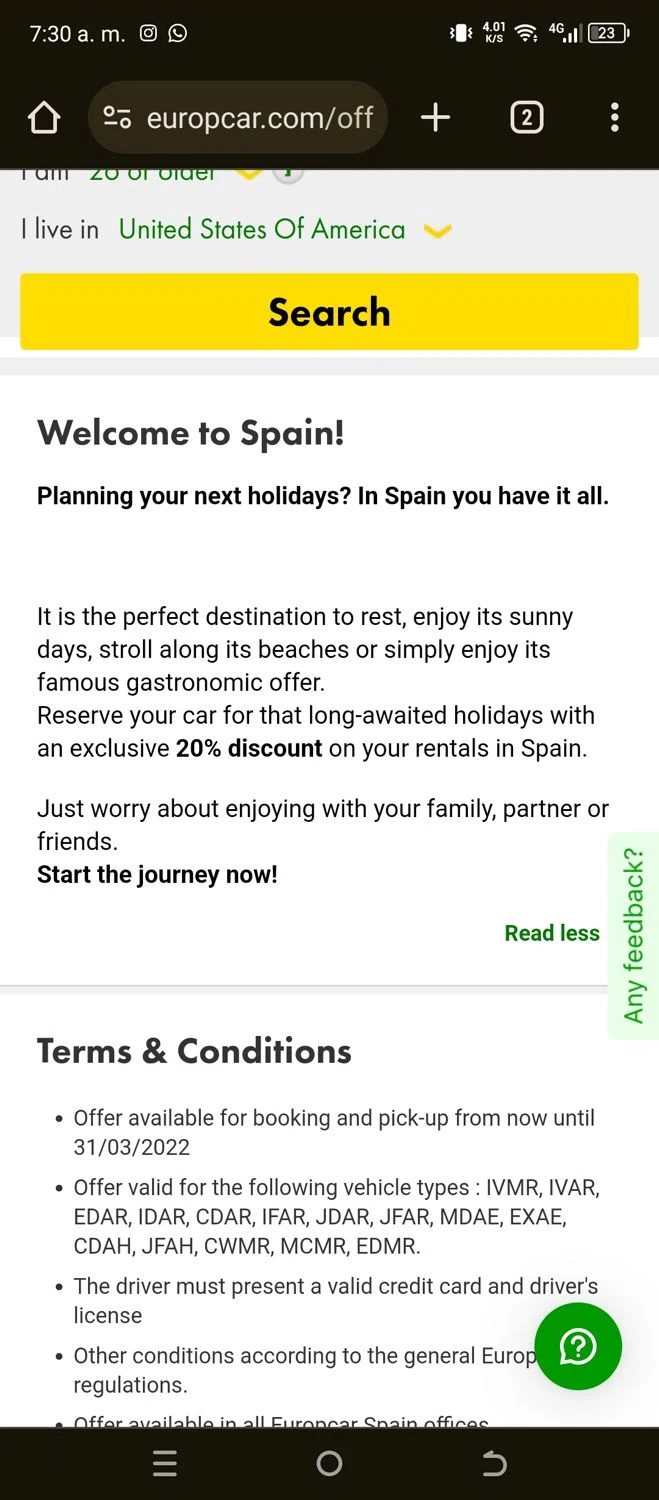 Europcar Promo Codes 20 Off April 2024