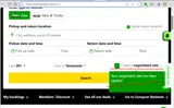 Europcar coupon verification screenshot