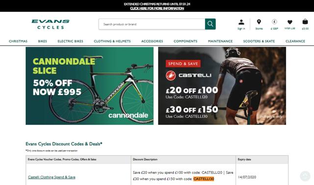 Evans Cycles checkout page showing Evans Cycles promo code box | Screenshot taken by SimplyCodes community member on Nov 16, 2023