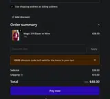 Evelyn Rose-Boutique coupon verification screenshot