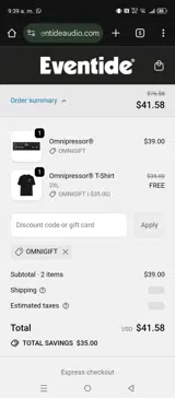 OMNIGIFT coupon verification screenshot