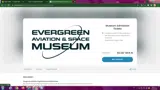 Evergreen Aviation & Space Museum coupon verification screenshot