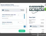 Evergreen Aviation & Space Museum coupon verification screenshot