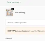 HX2F7ZVG coupon verification screenshot