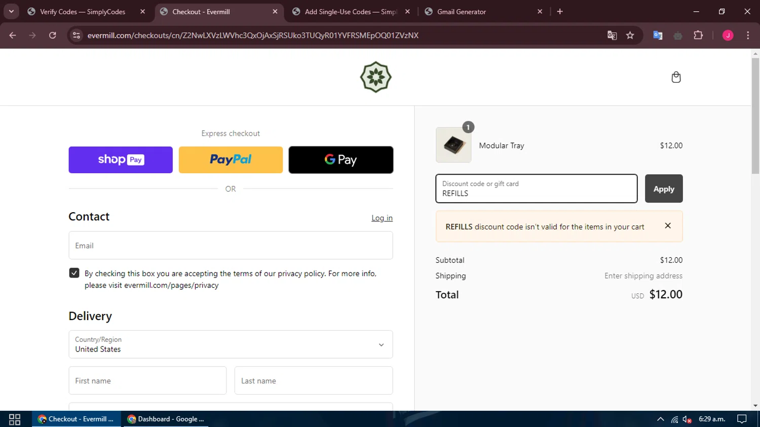 how to use Evermill coupons