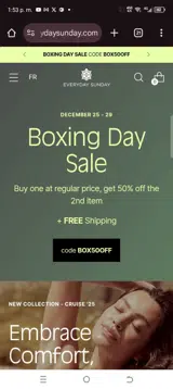 Box50off coupon verification screenshot