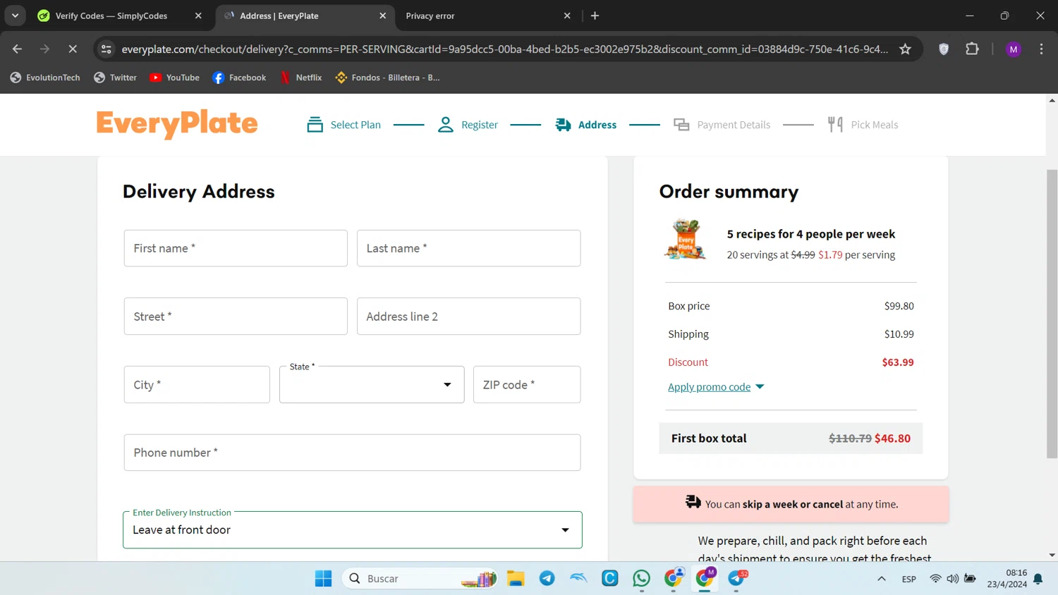 EveryPlate Promo Codes 70 Off April 2024