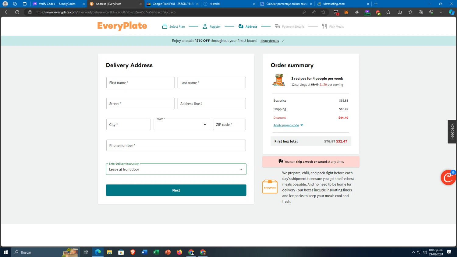 EveryPlate Promo Codes 70 Off March 2024