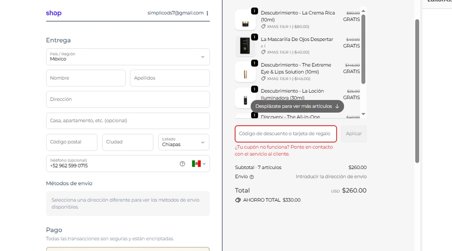 EviDens de Beaute promo code screenshot showing code 11DEAL applied at EviDens de Beaute checkout page. Uploaded by SimplyCodes community member fhddfhfdhwert on Dec 6, 2025