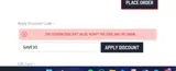 SAVE30 coupon verification screenshot