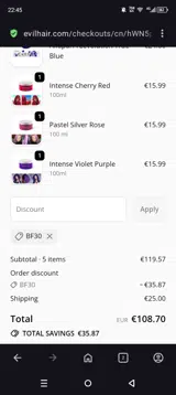 BF30 coupon verification screenshot
