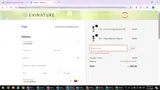 Evinature coupon verification screenshot