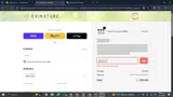 Evinature coupon verification screenshot