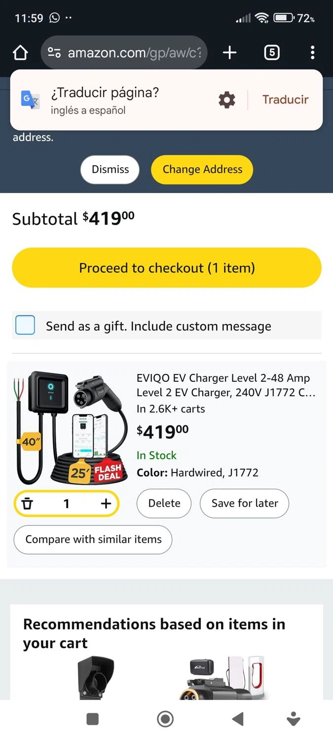 EVIQO discount code screenshot showing code 15CHARGE applied at EVIQO checkout page. Uploaded by SimplyCodes community member SavvySage3352 on Jan 27, 2025