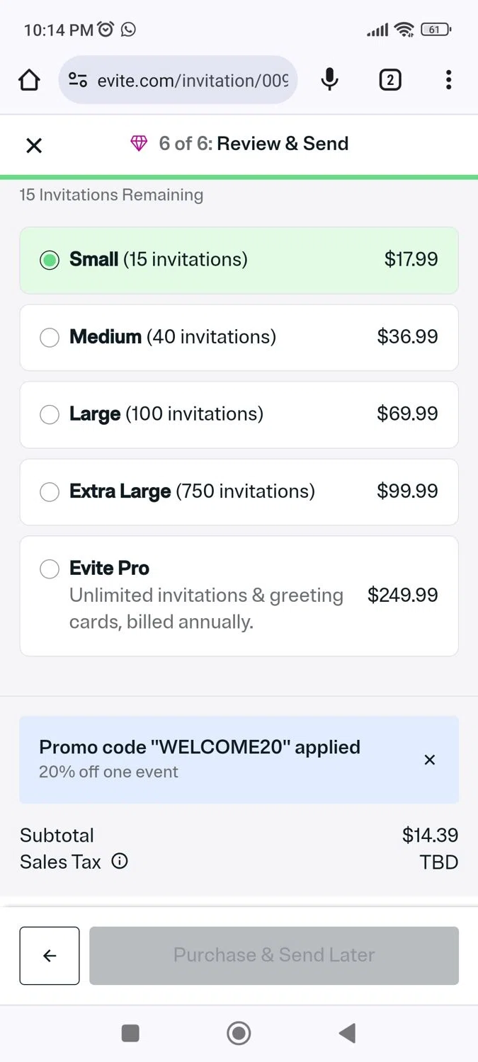 Evite Promo Codes 50 Off October 2024