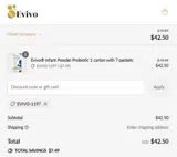 EVIVO-1197 coupon verification screenshot