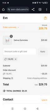 15LIFE coupon verification screenshot