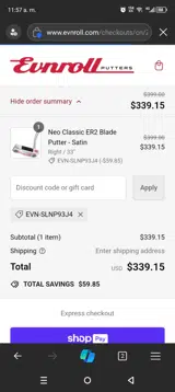 EVN-SLNP93J4 coupon verification screenshot