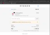 Evogen coupon verification screenshot