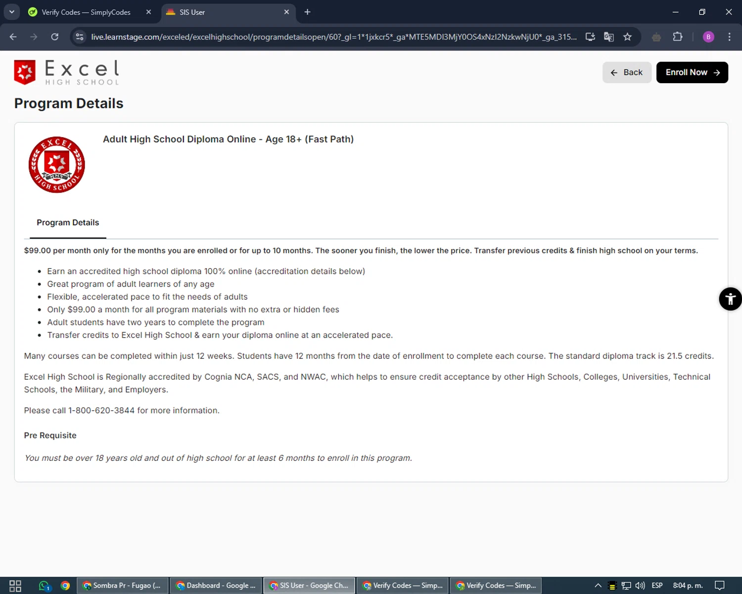 Excel High School checkout page showing Excel High School promo code box | Screenshot taken by SimplyCodes community member on Sep 20, 2024